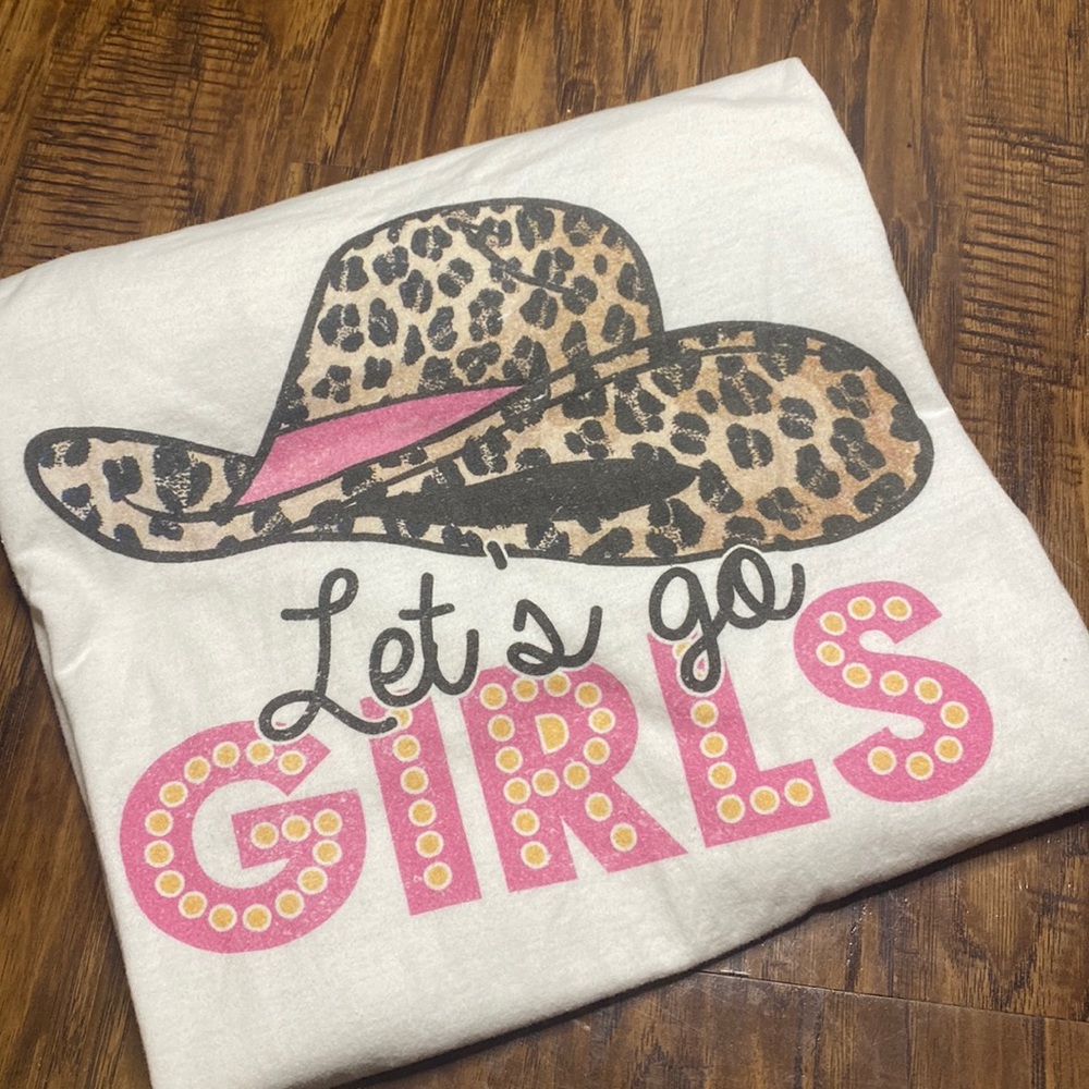 lets go girls western tshirt